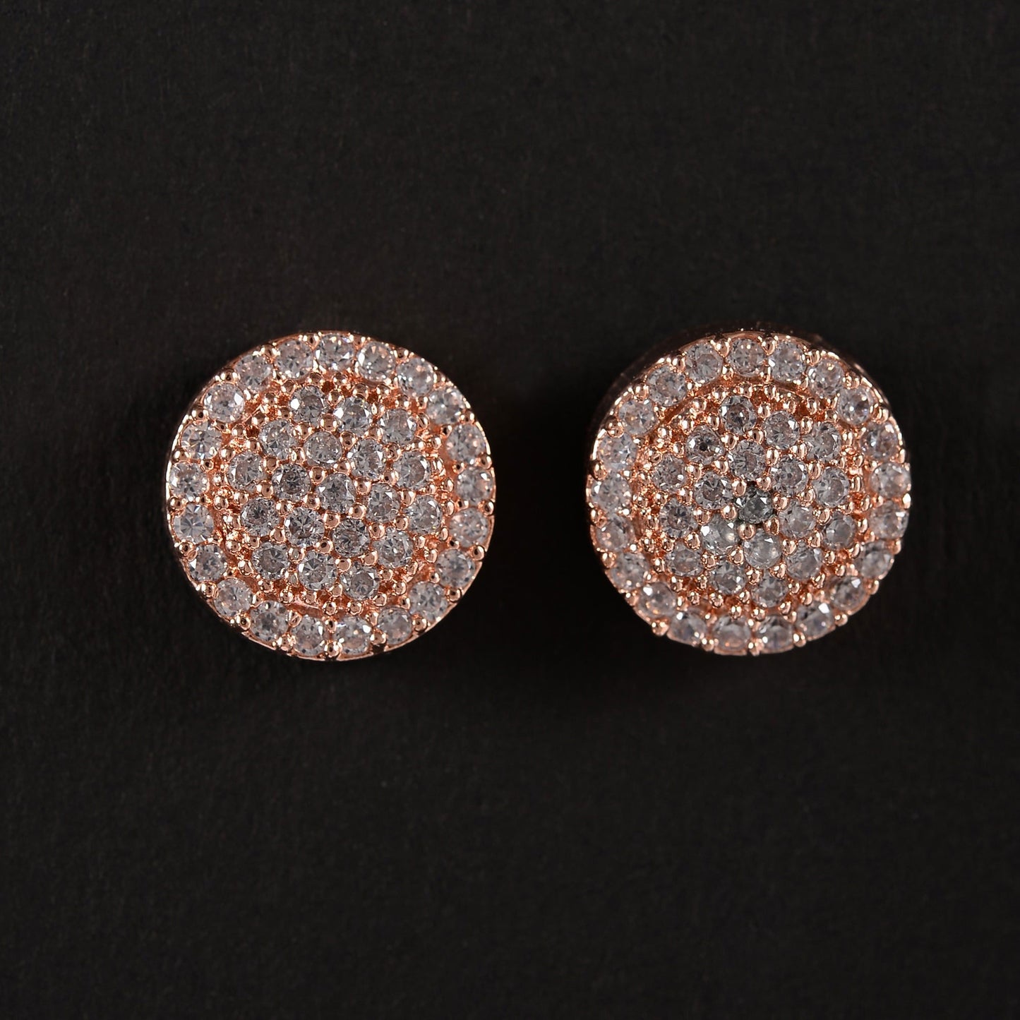 Asterelle- Stone Studded Zirconia Stud Earrings