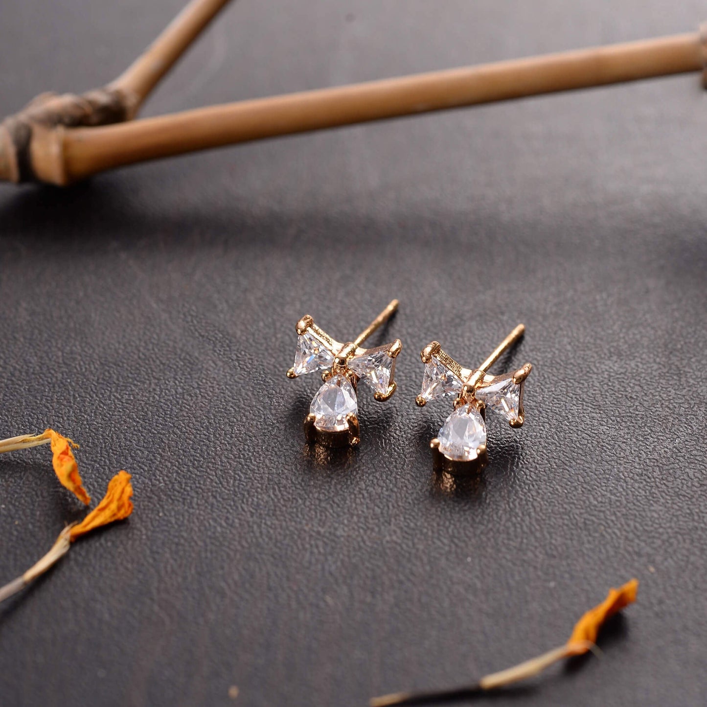Asterellea- Stone Studded Zirconia Dangler Earrings