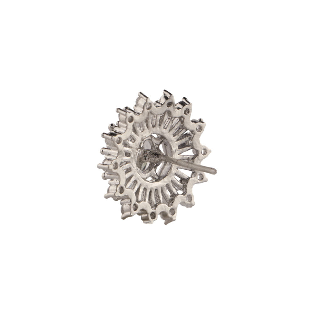 Cosmara- Stone Studded Zirconia Stud Earrings