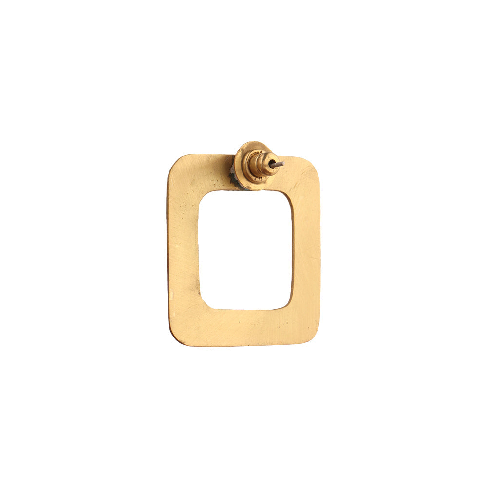 QuadGold- Golden stud earrings