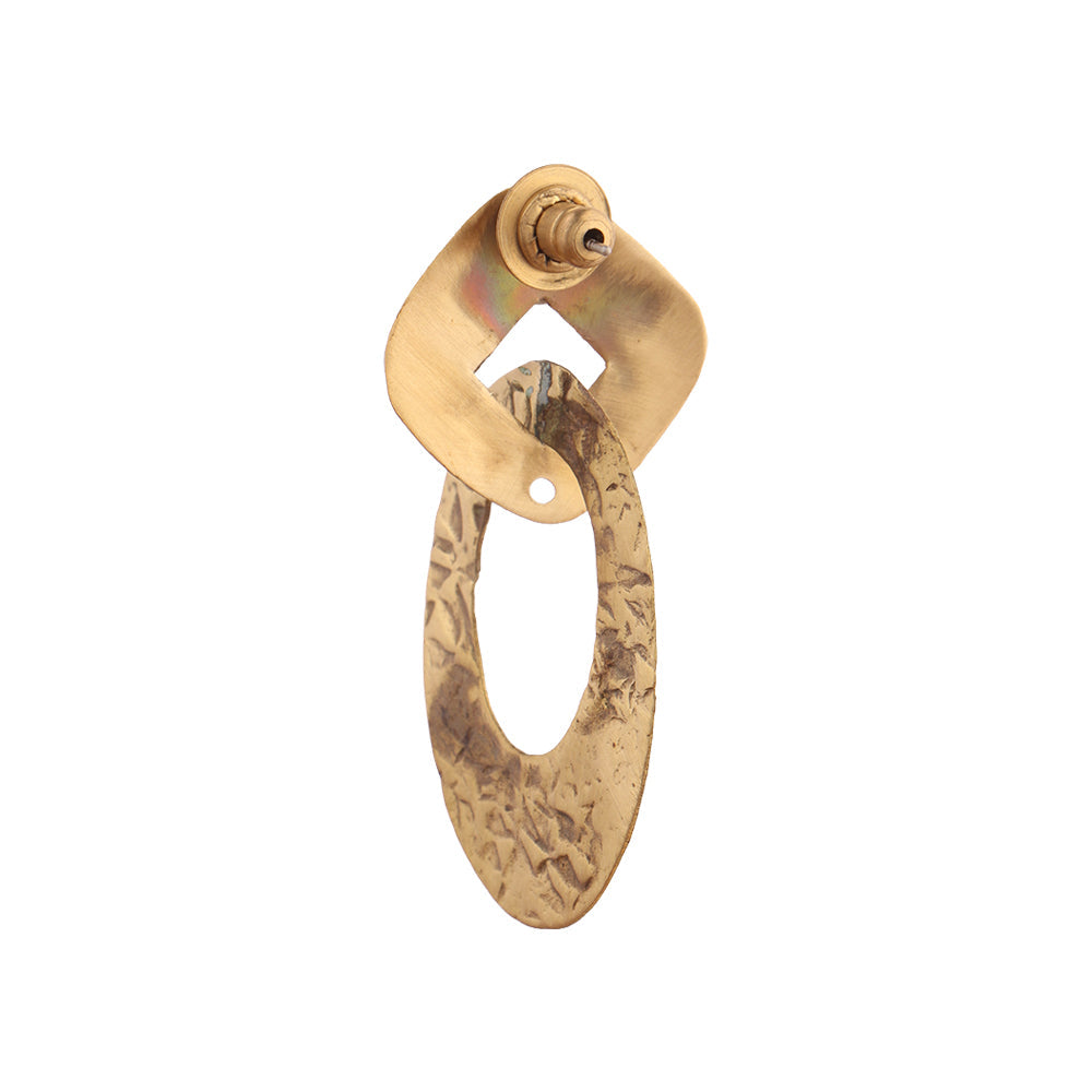 GoldLoop- Dangler Earrings