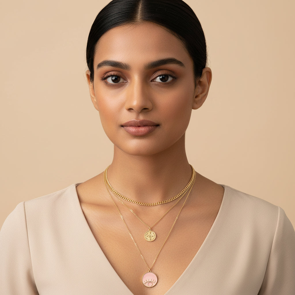 Willow Chain- golden minimal layered necklace