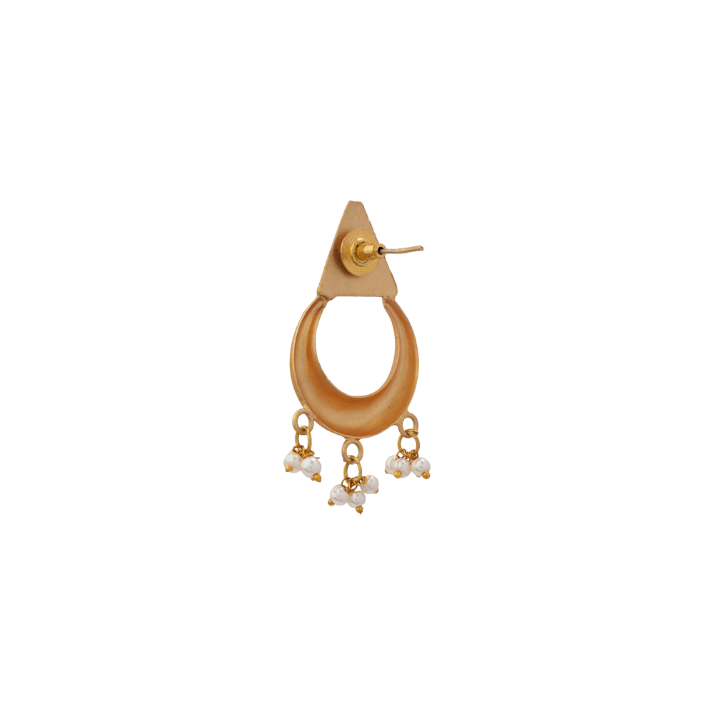 Malvika- Hanging Pearl Chain Neckpiece Set