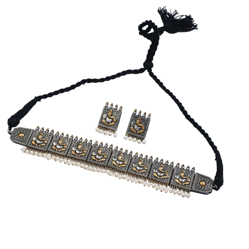 Manorama- Hanging pearl neckpiece set