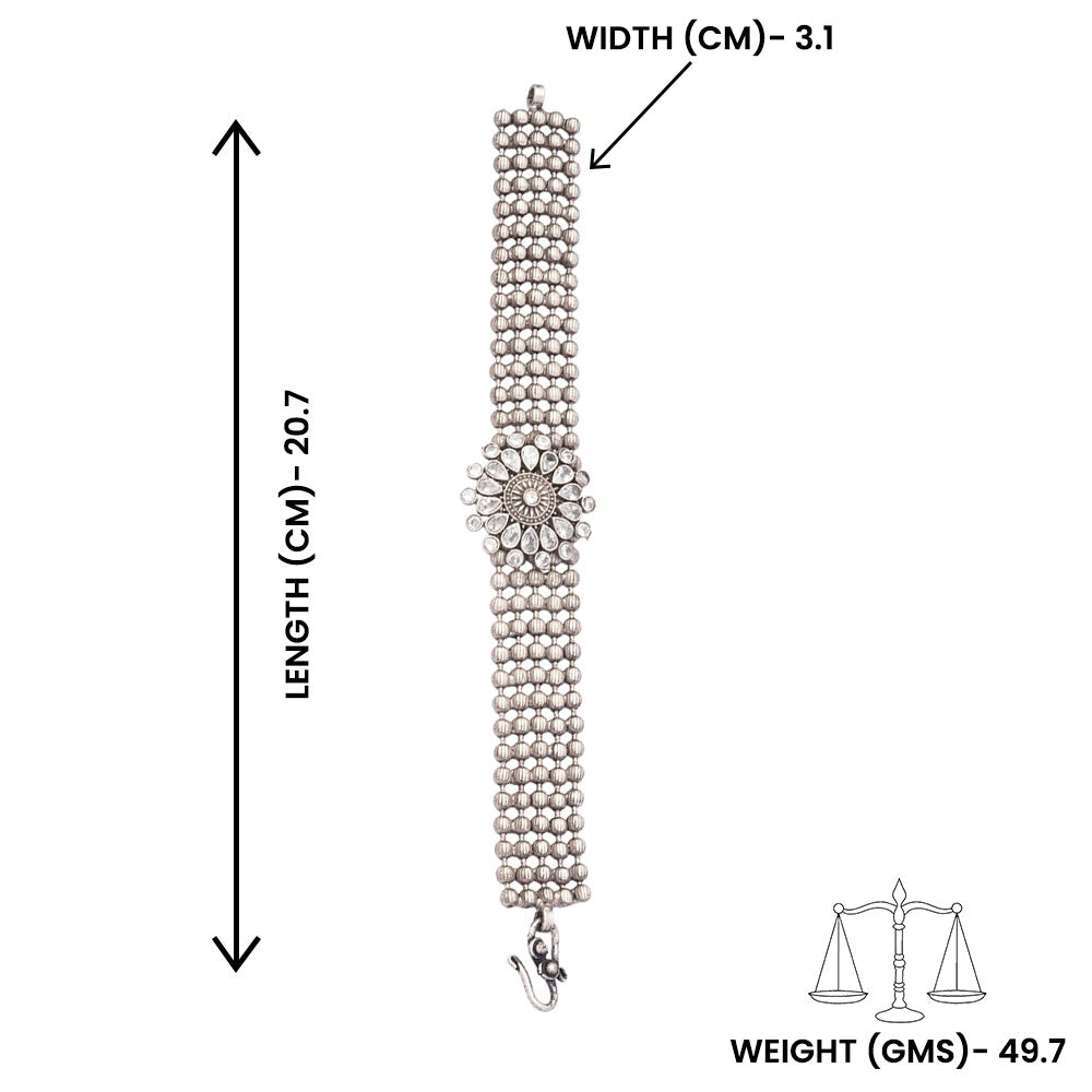 Vistaar- Oxidised beaded bracelet
