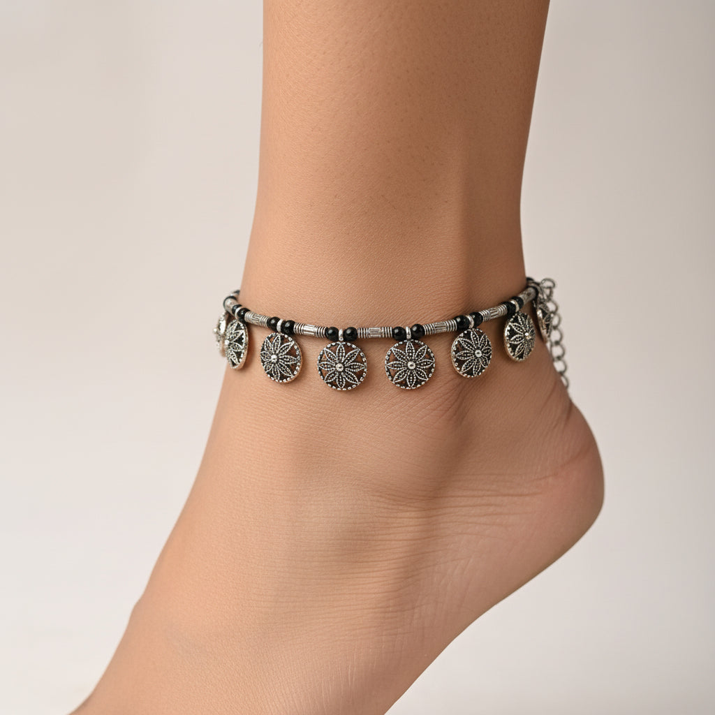 ShyamMani- Oxidised beaded bracelet