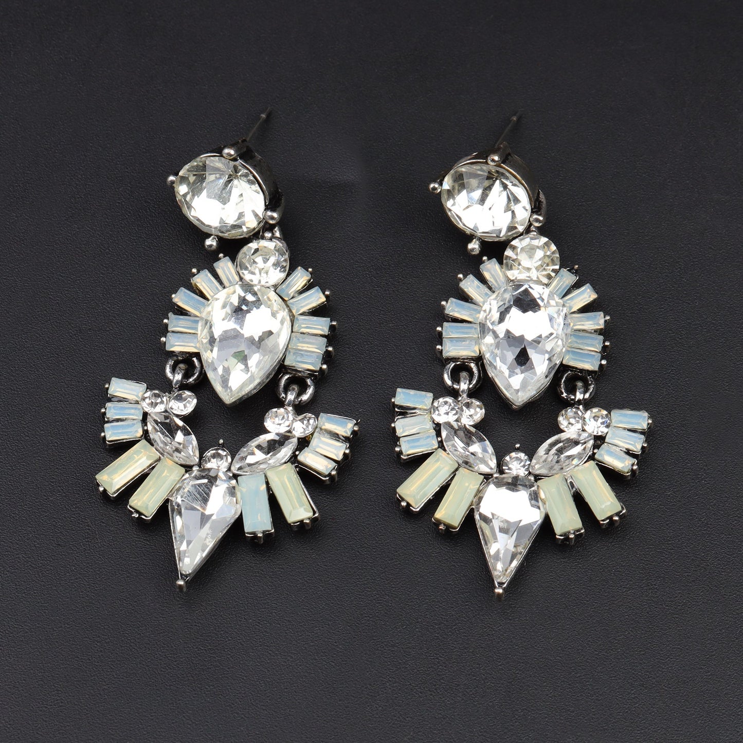 Golden Whisper- Stone studded Dangler Earrings