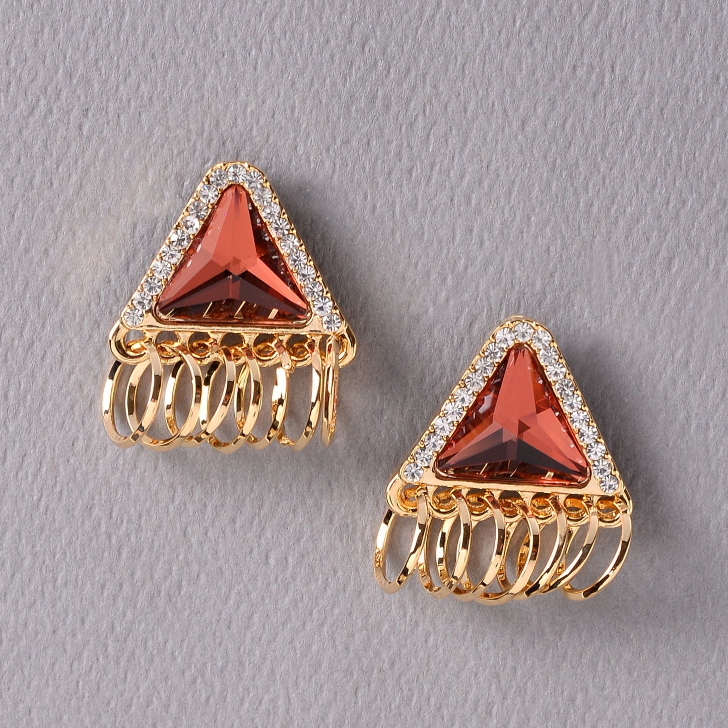 Ethereal Prism- Triangular Designer stud Earrings