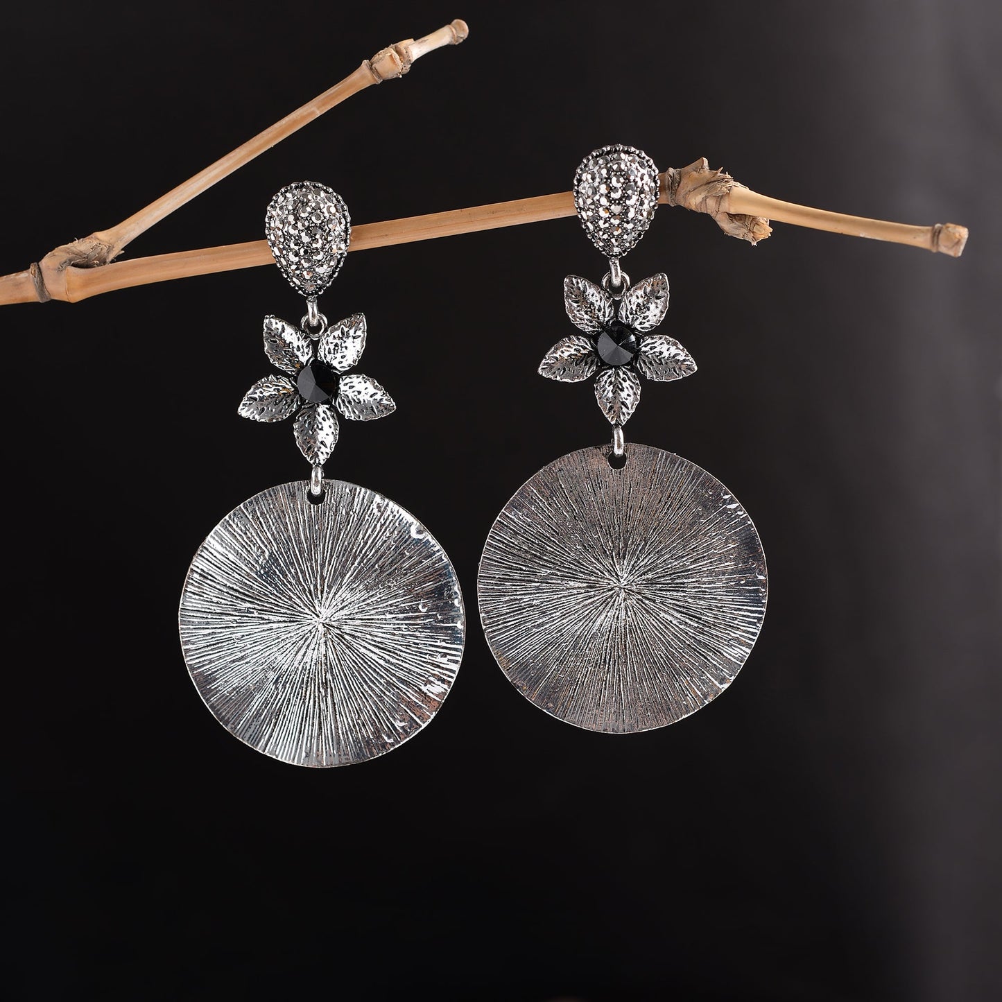 Shimmer Line- Metallic Dangler Earrings