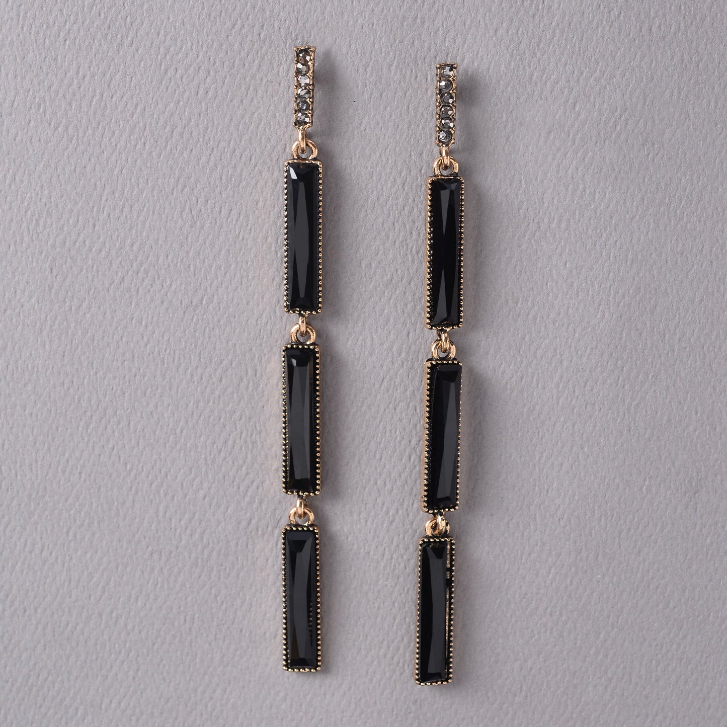 Loom Thread- Stone studded Dangler Earrings