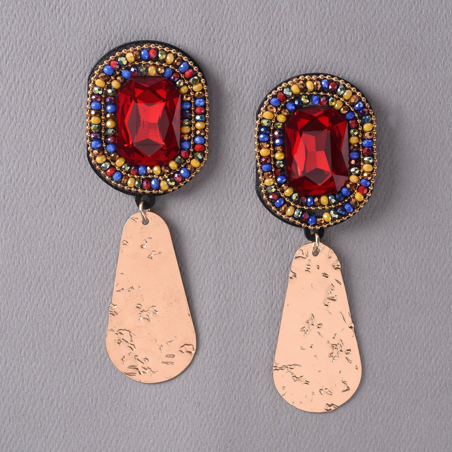 Dream Weave- Stone studded dangler earrings