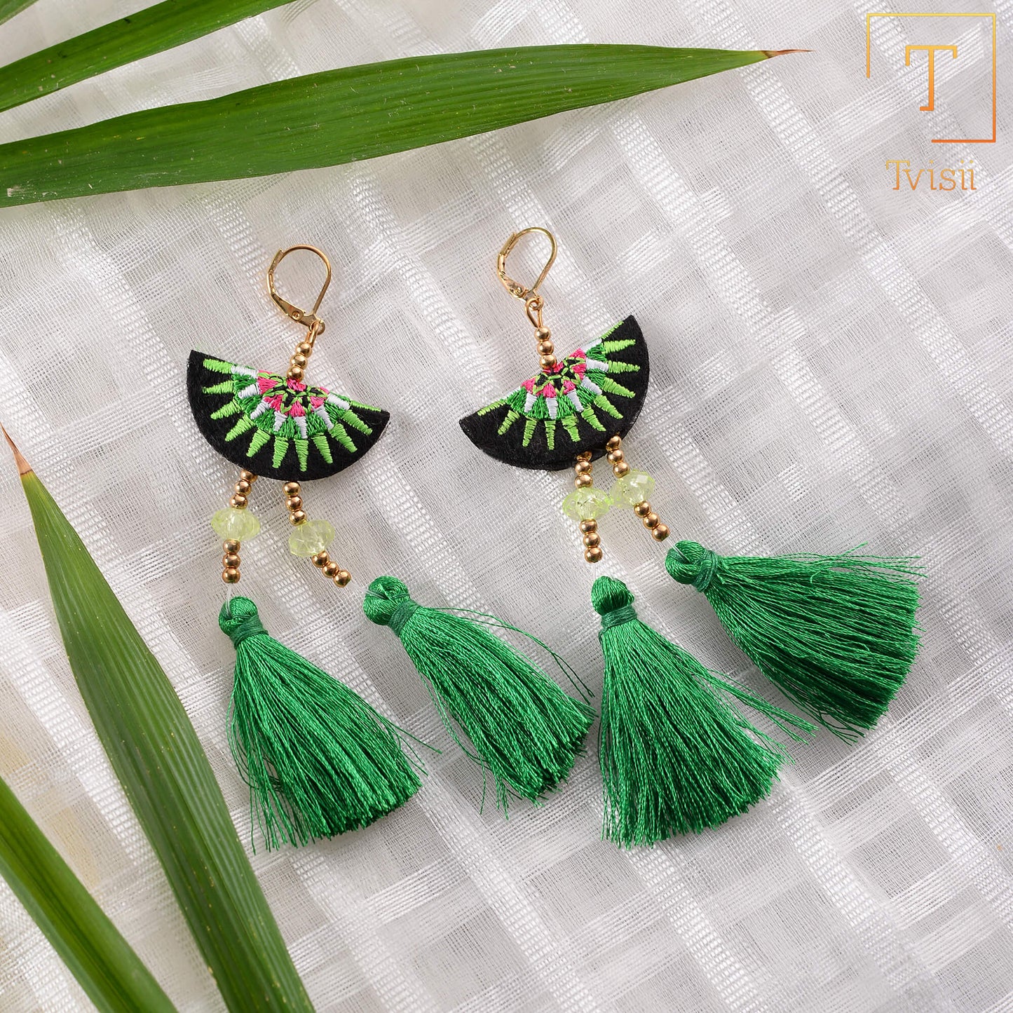 Boho beauty- Colorful dangler earrings