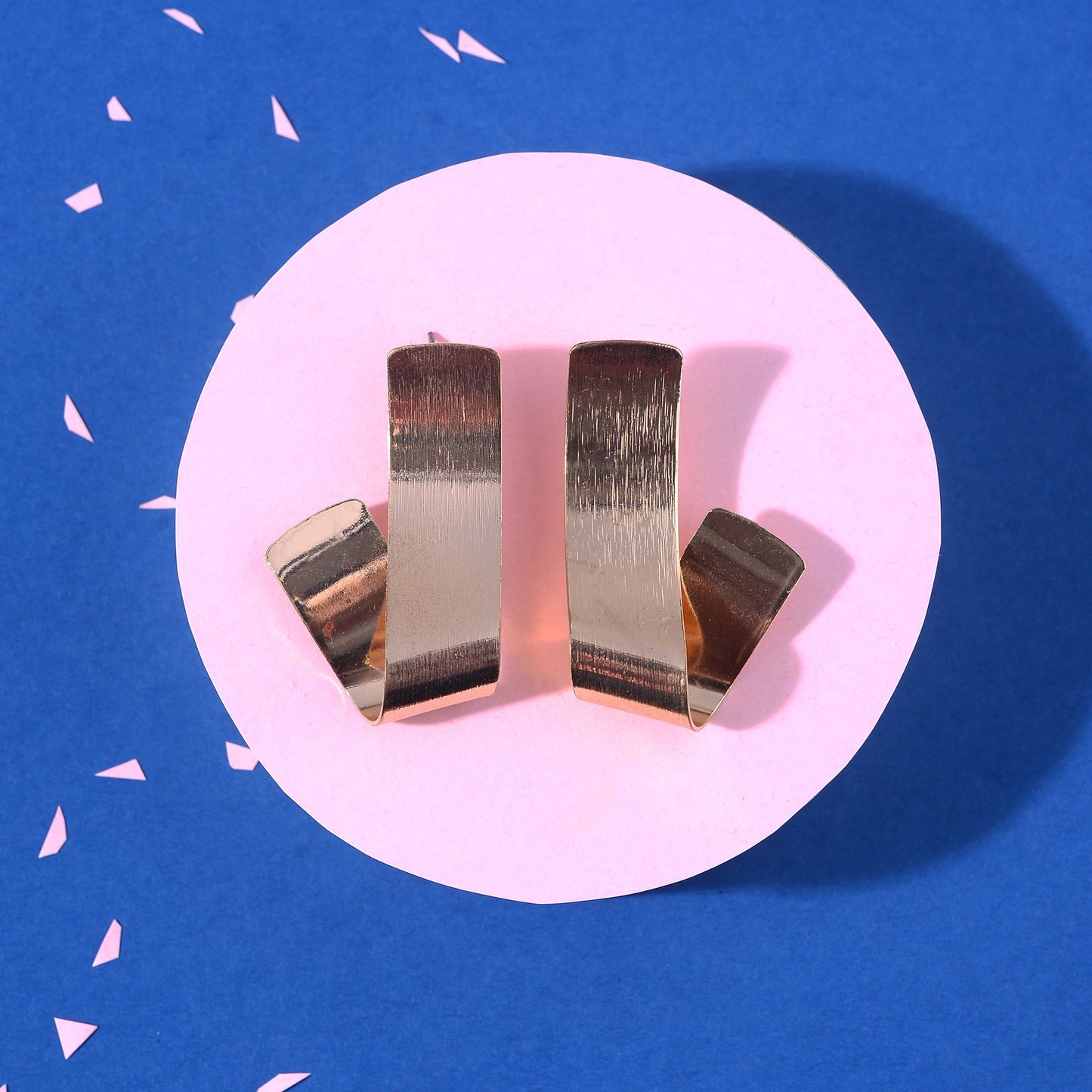 Dream Drift- Metallic hoop earrings