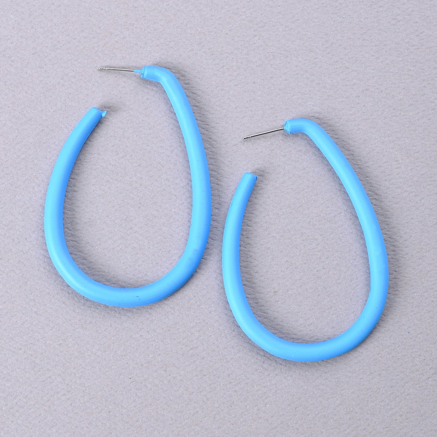 Velvet Lustre- Matte hoop earrings