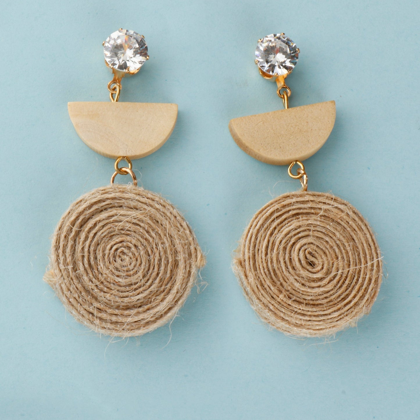 Just Jute- Jute dangler earrings
