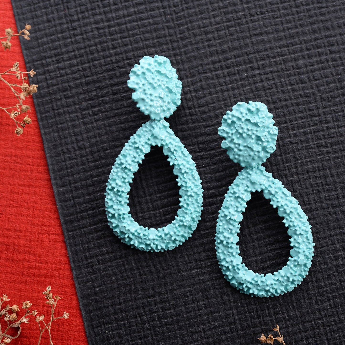 Meadow Bloom- Textured Dangler Earrings