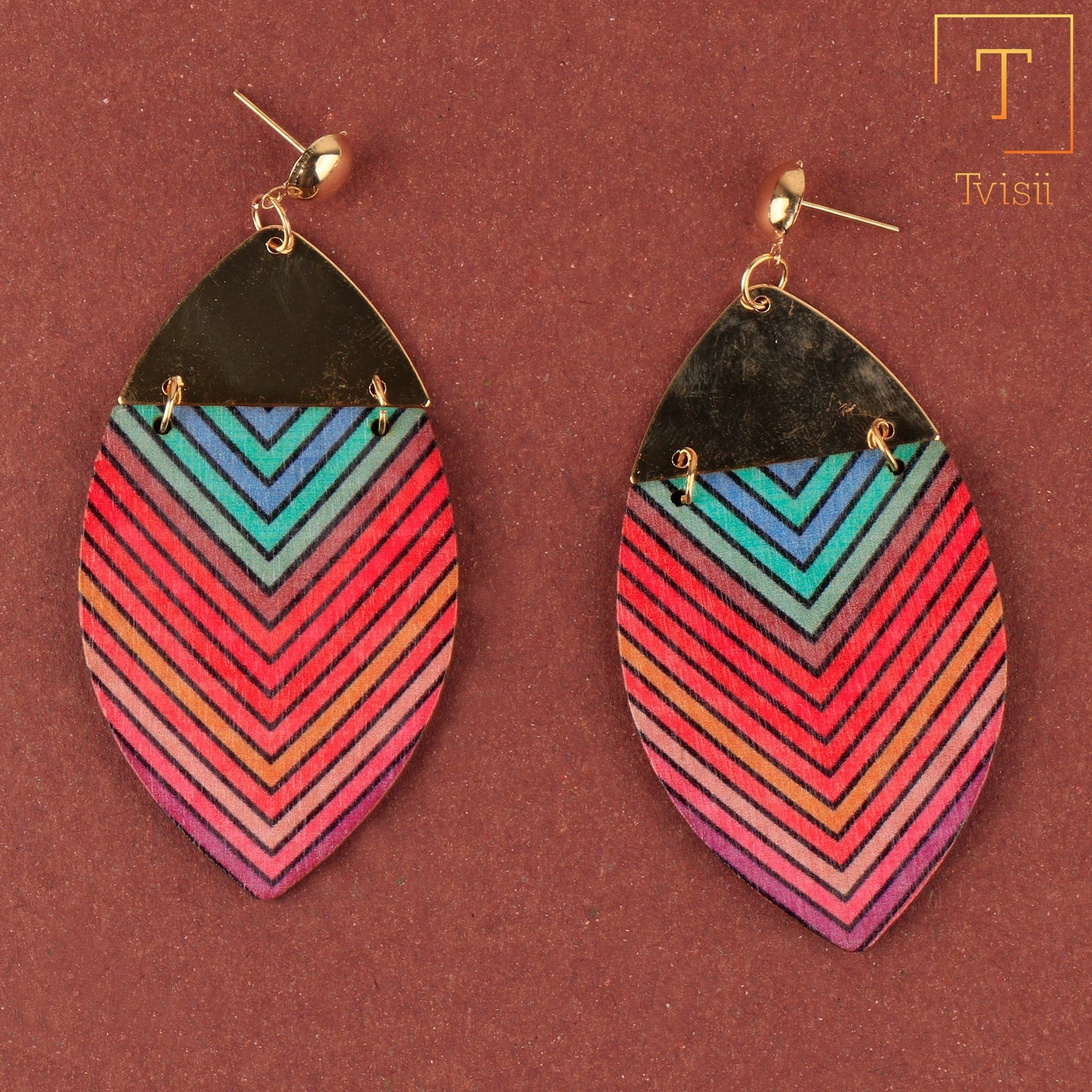 Color Charm- Colourful Patterned dangler Earrings