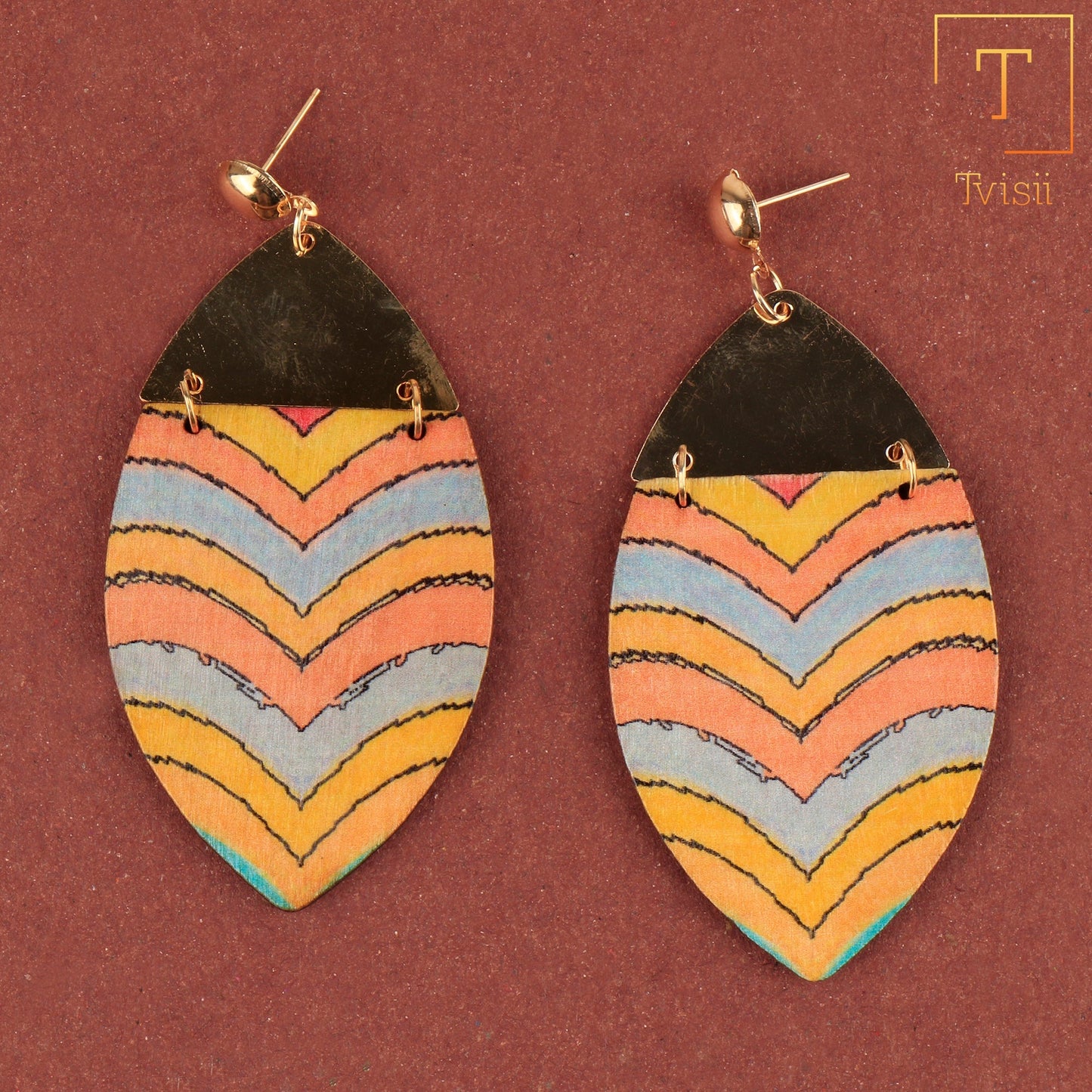 Colour Rush- Multi- colour dangler earrings