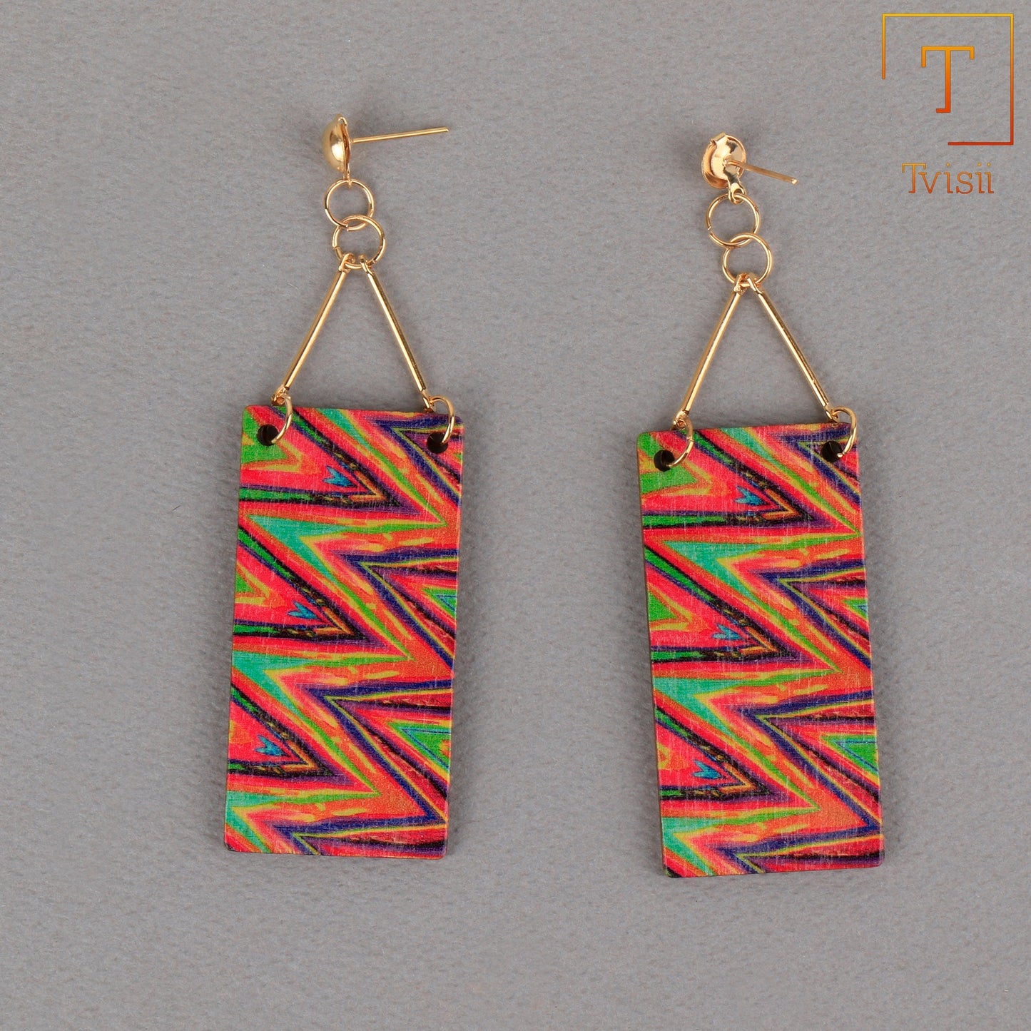 Happy Hues- Multi- colour dangler earrings