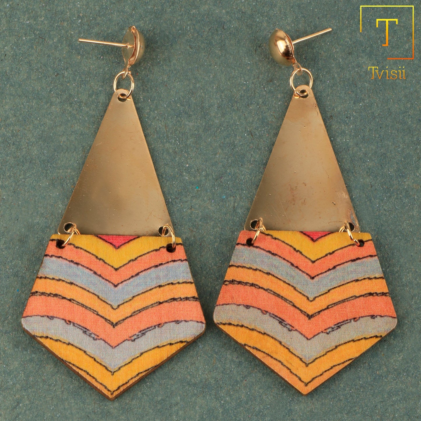Joy Beam- Multi- colour dangler earrings
