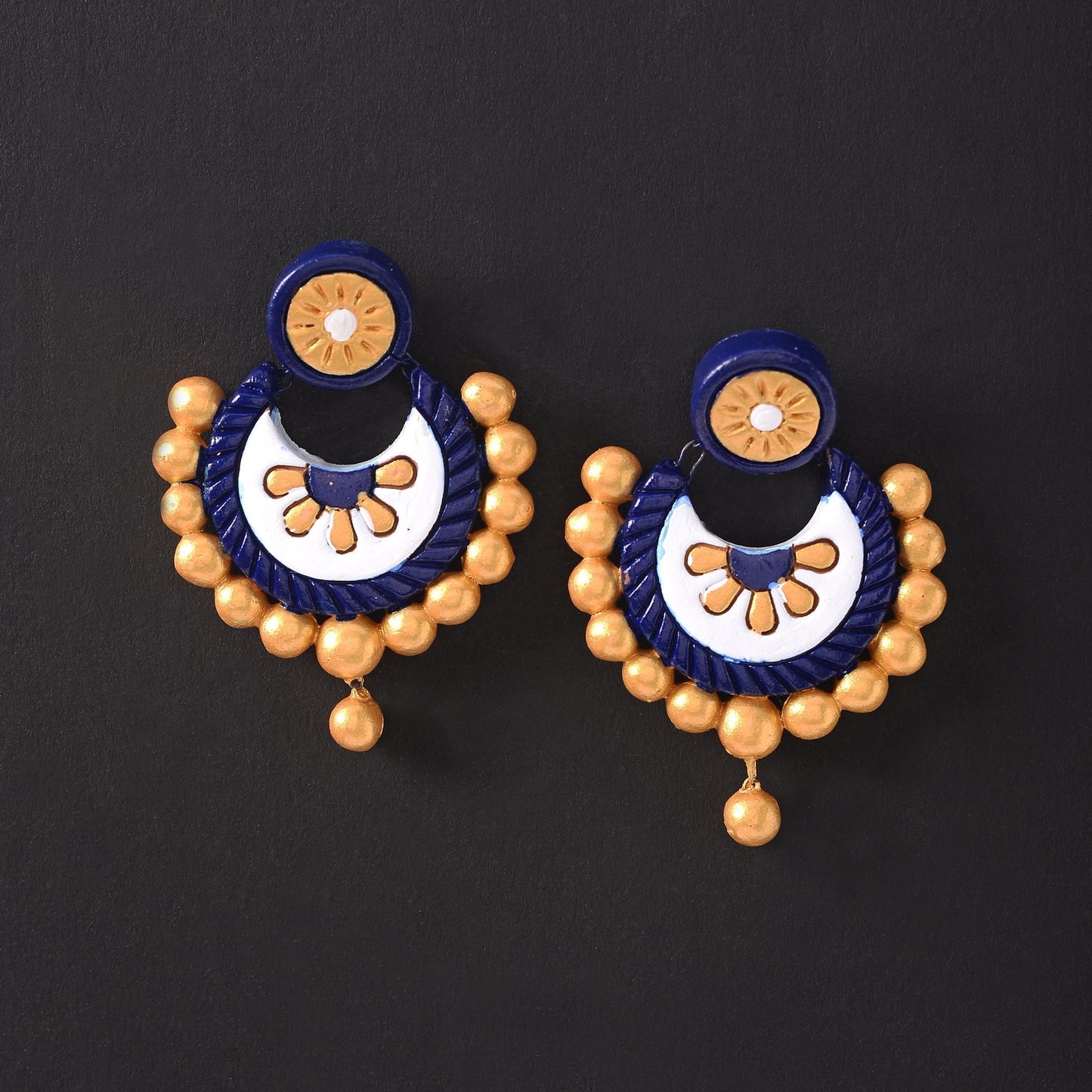 Holika- Handcrafted Clay Dangler Earrings