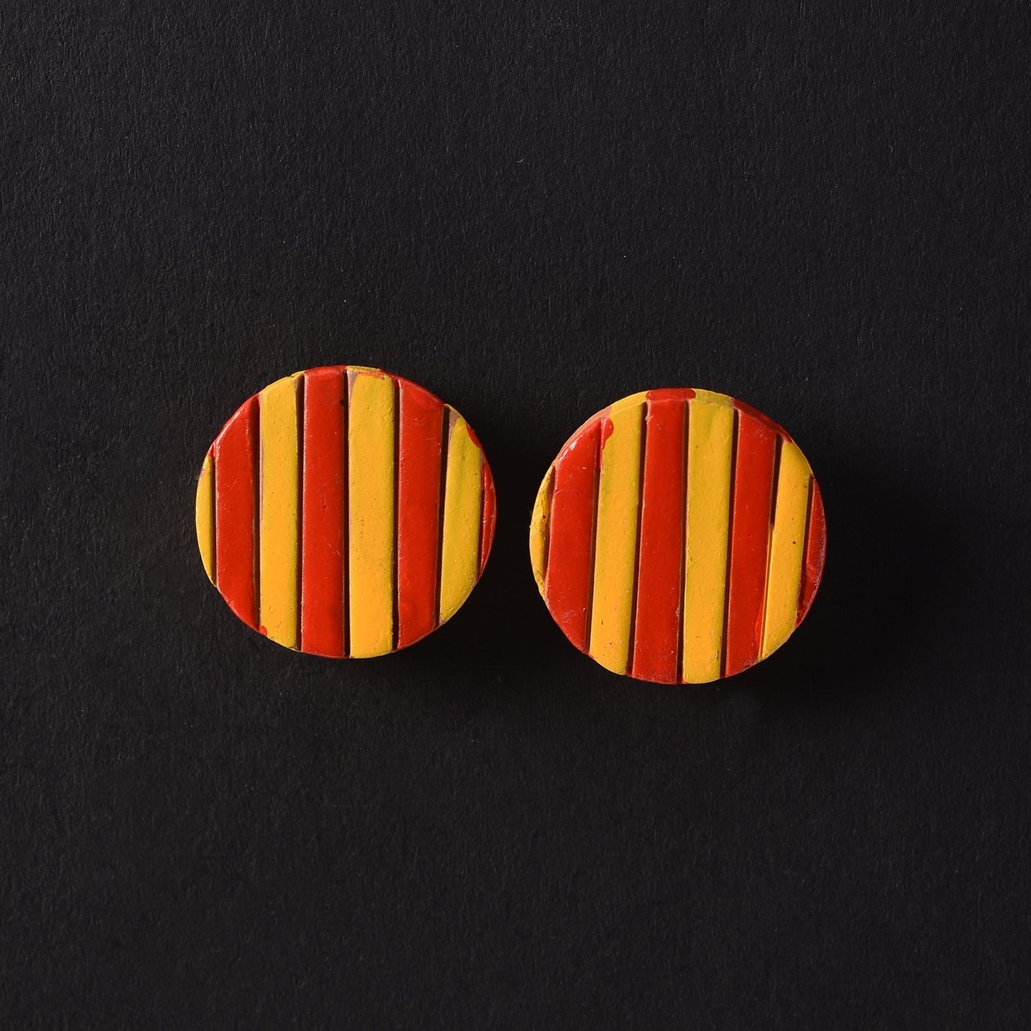 Vruksha- Handcrafted Clay Stud Earrings