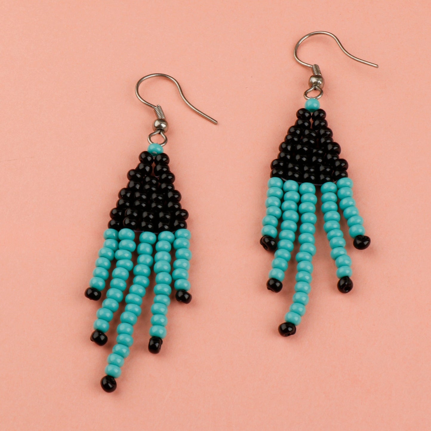 Boho Bead- Beaded dangler earrings