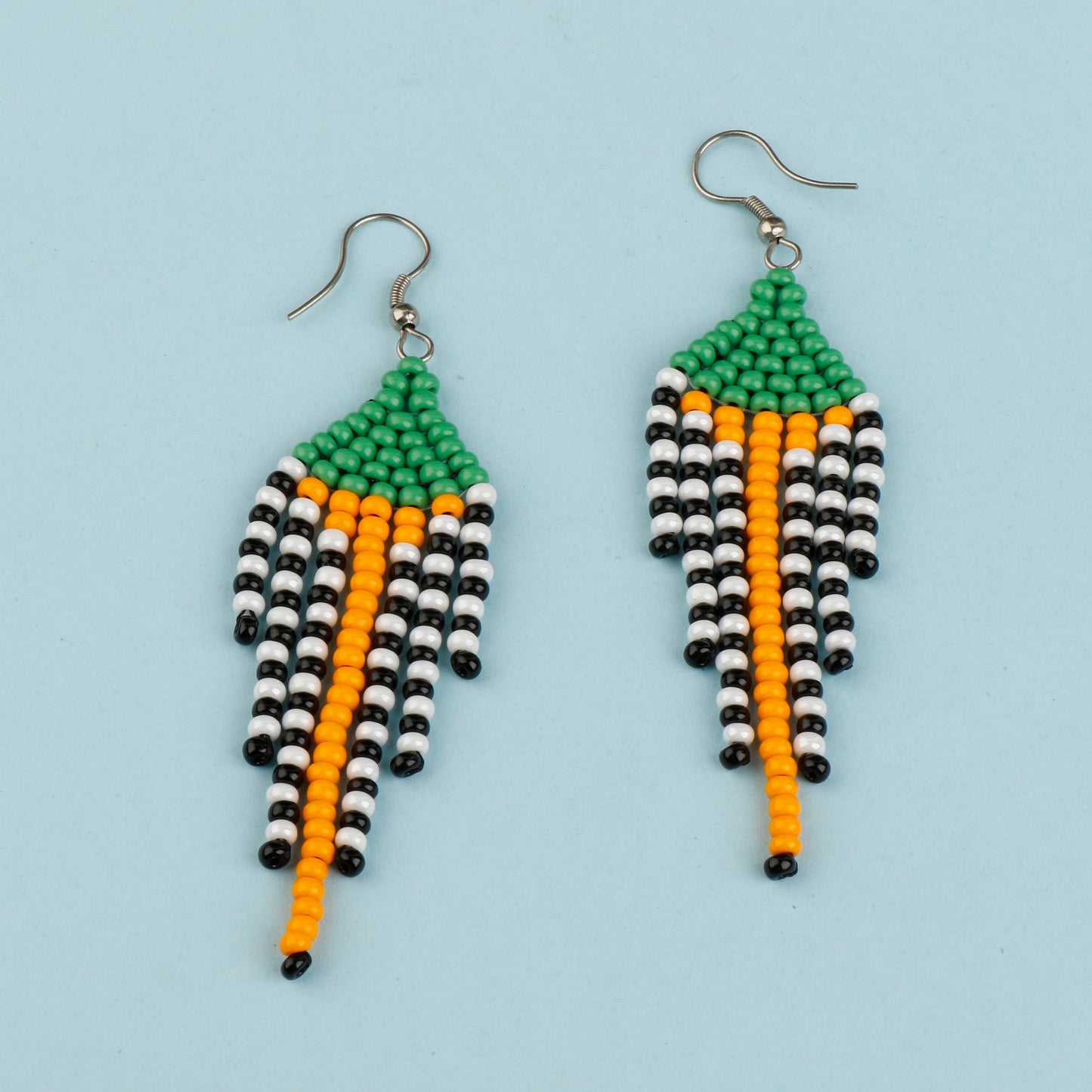 Dew Thread- Beaded dangler earrings