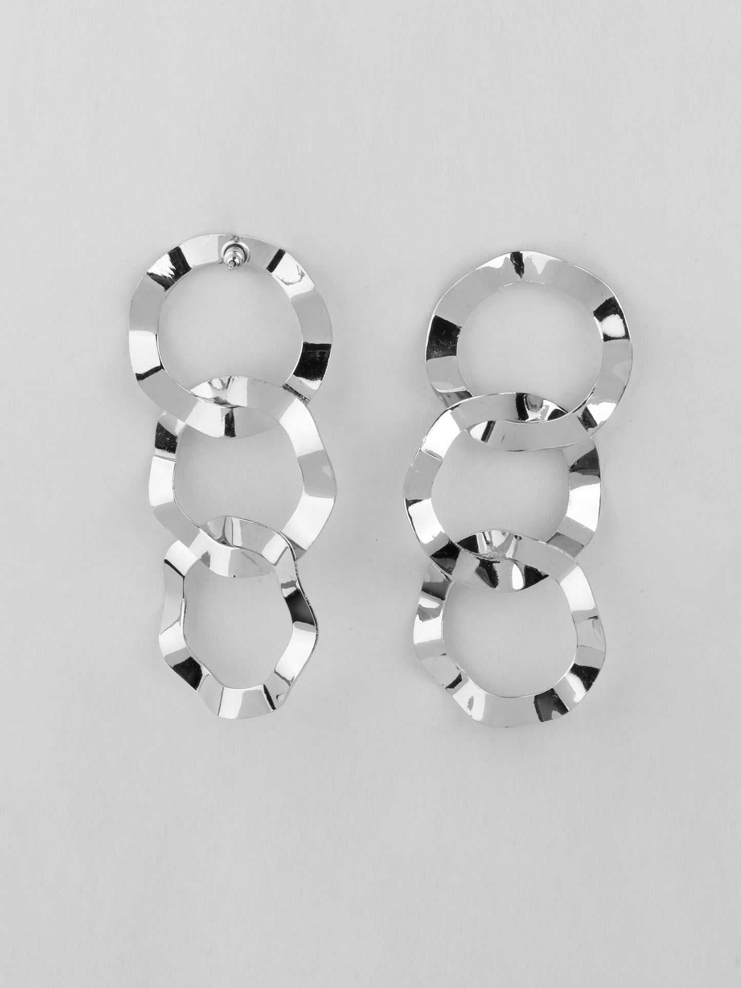 Shiny Loop- Sparkling Dangler Earrings