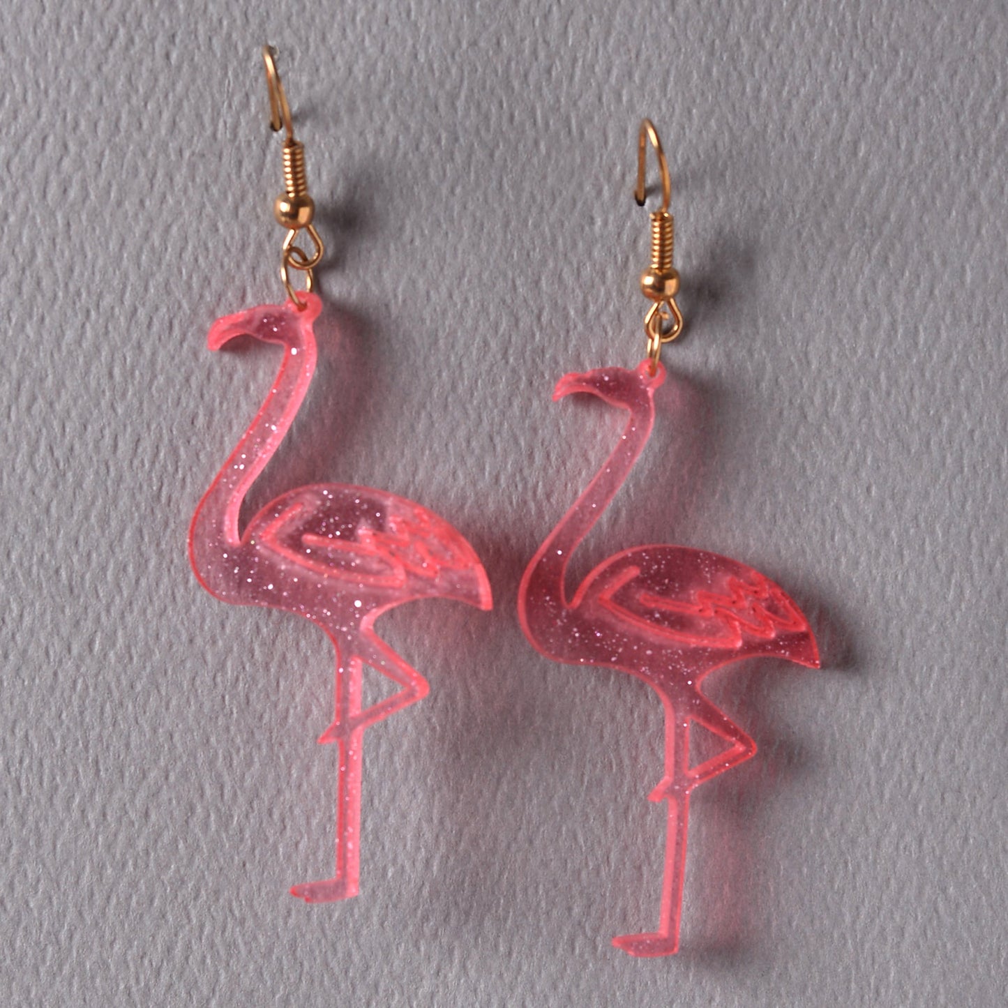 Soft Wing- Flamingo shaped dangler earrings