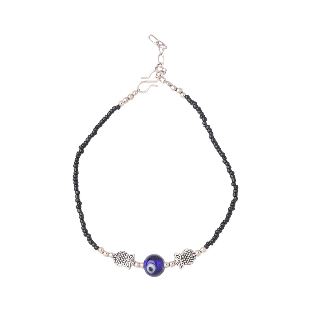 ShyamalUlooka- Oxidised beaded anklet