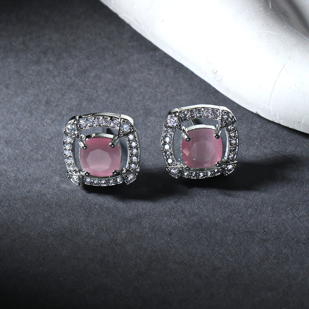 Auralis- Stone studded stud earrings
