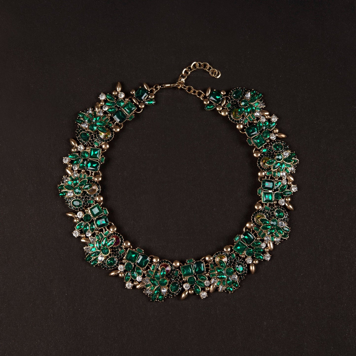 Sunlit Stones- Stone Studded Statement Neckpiece