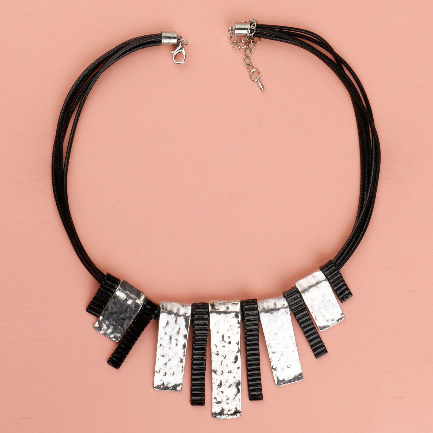 Vivid Bloom- Metallic charms statement neckpiece