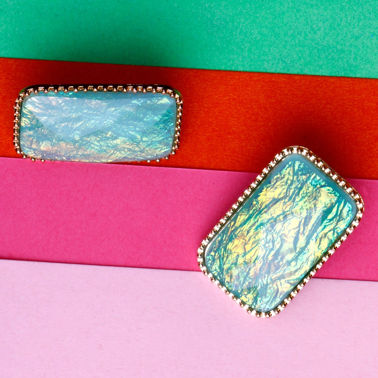 Sun Dance- Stone studded stud earrings