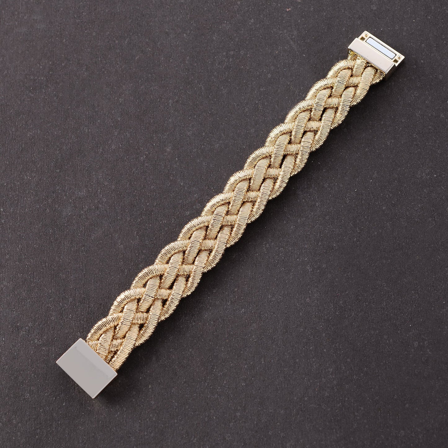 Bound Braid- Golden braided Bracelet