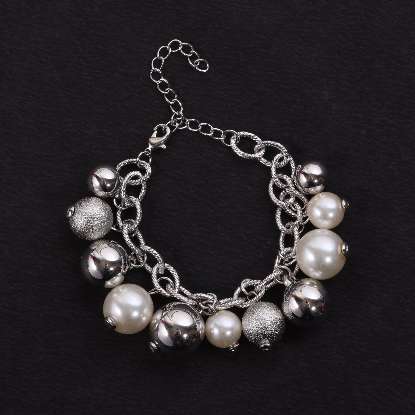 Bubble Bloom- Pearl statement bracelet
