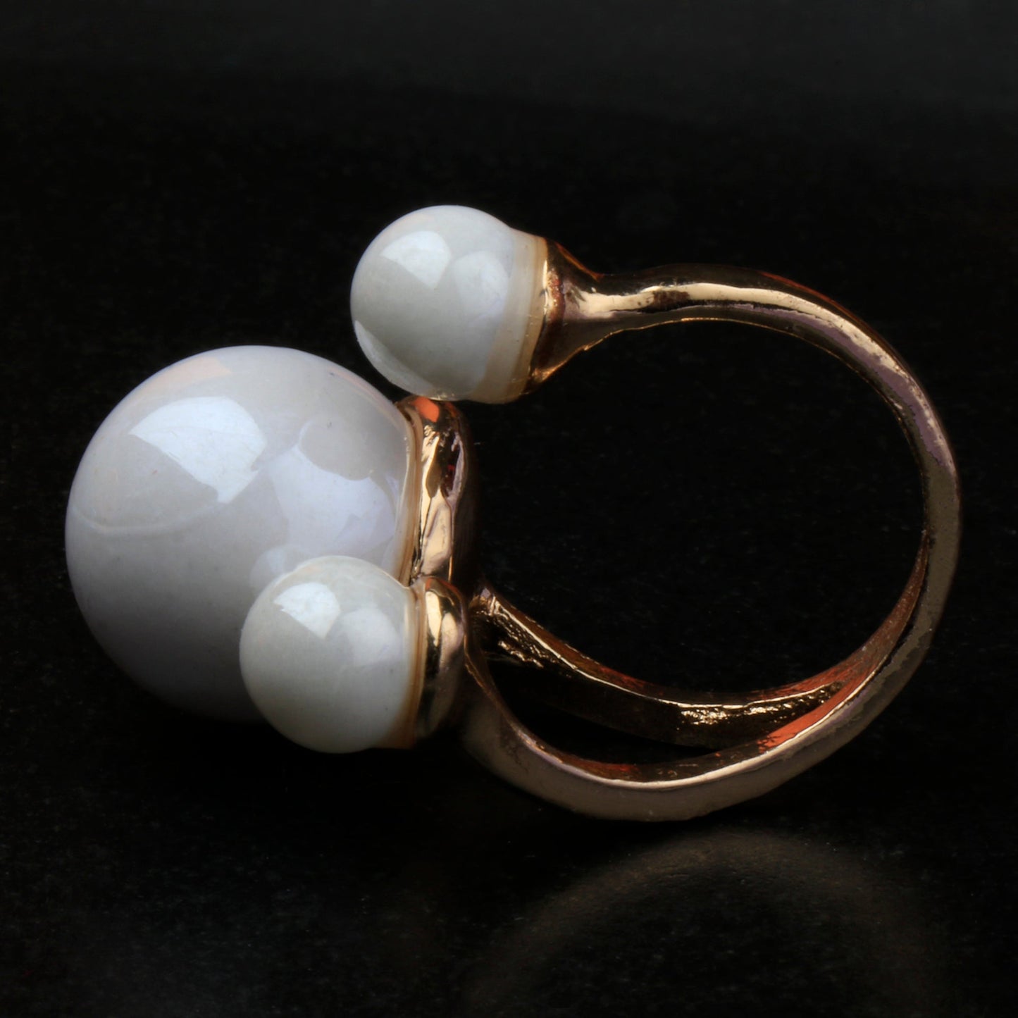 Gilded Glow- Shiny Metal Ring