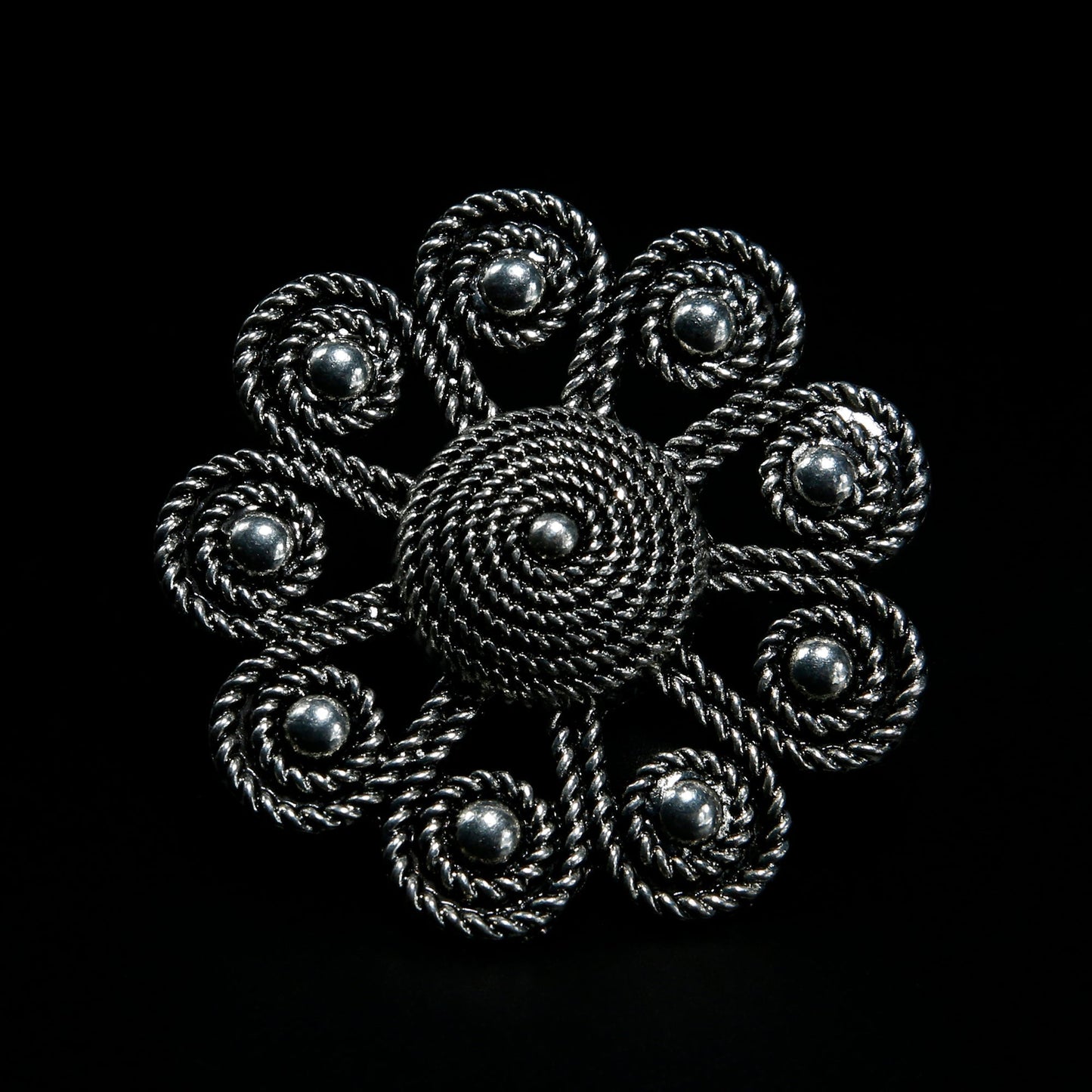 Tarangini- Silver oxidised ring