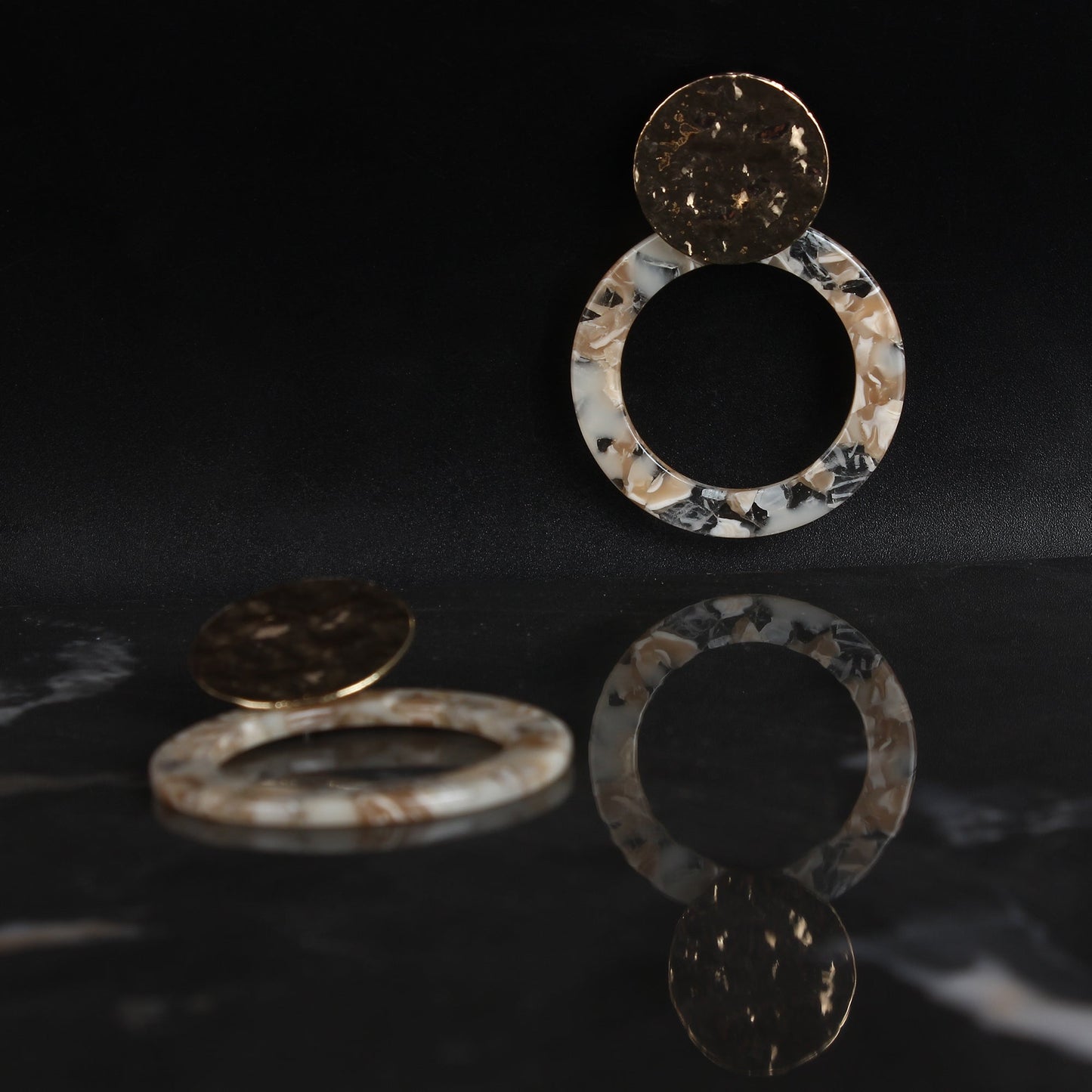 Golden Mold- Dangler earrings