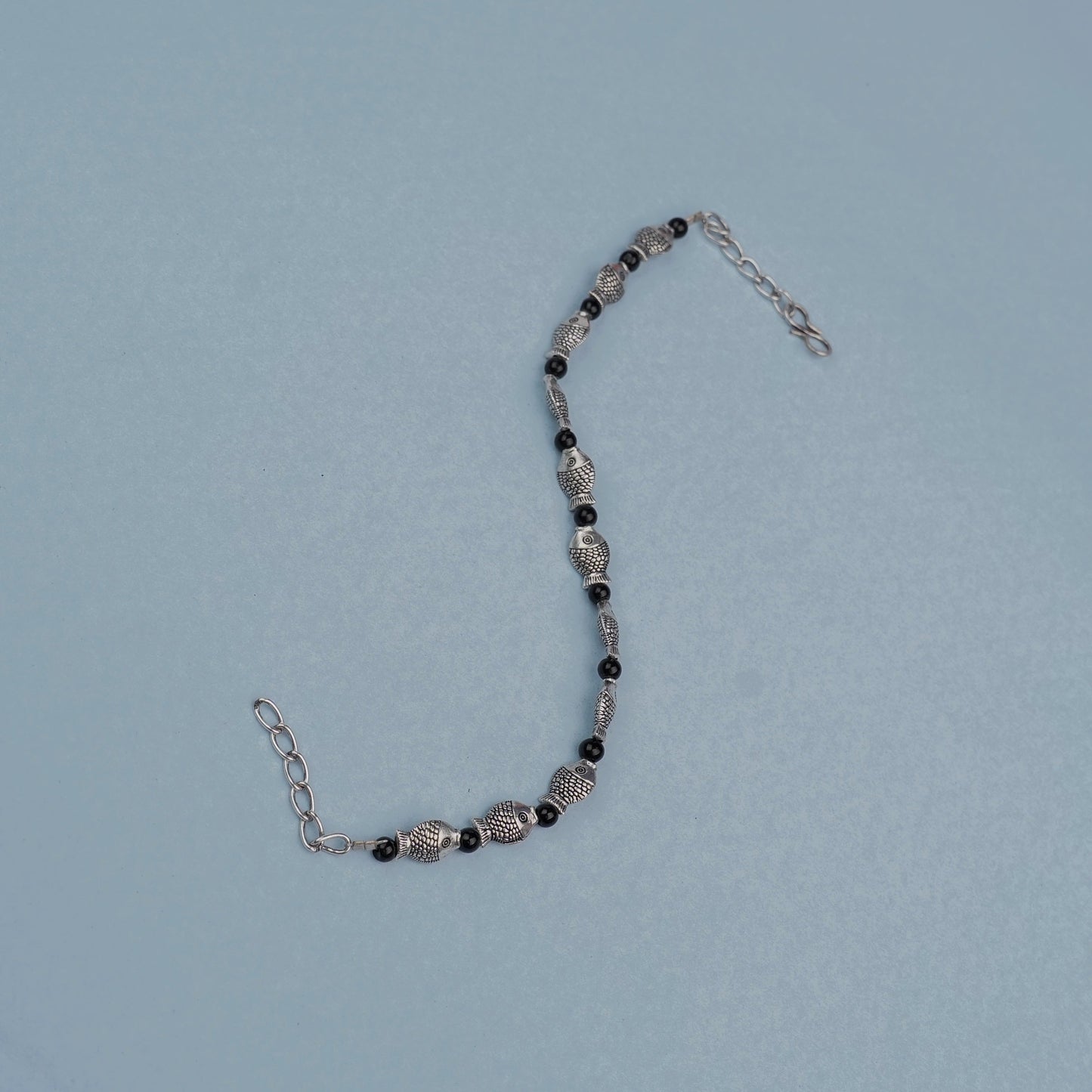 NeelMatsya- Oxidised beaded bracelet