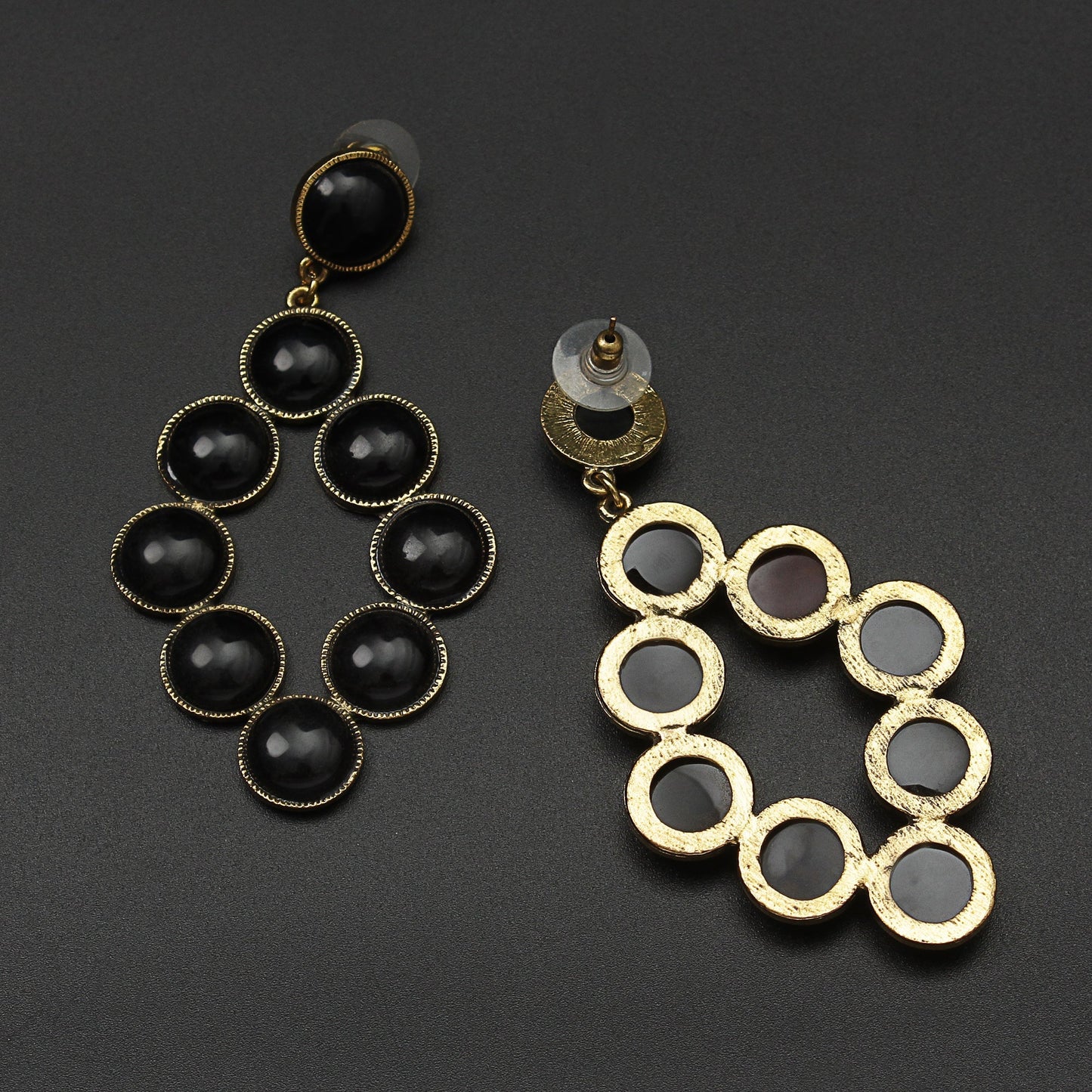 Ornate Aura- Pearl Studded Dangler Earrings