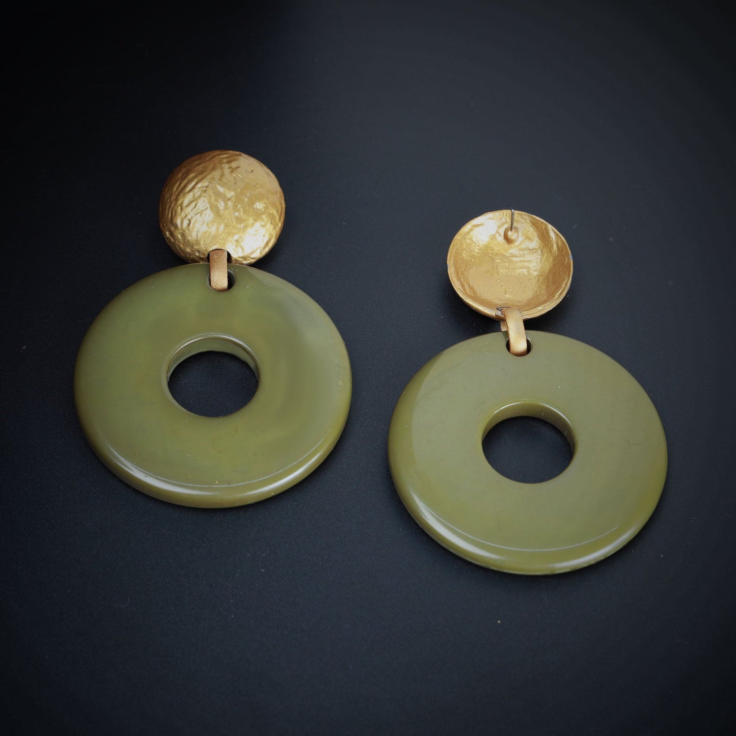 Blush Line- Stylish hoop dangler earrings