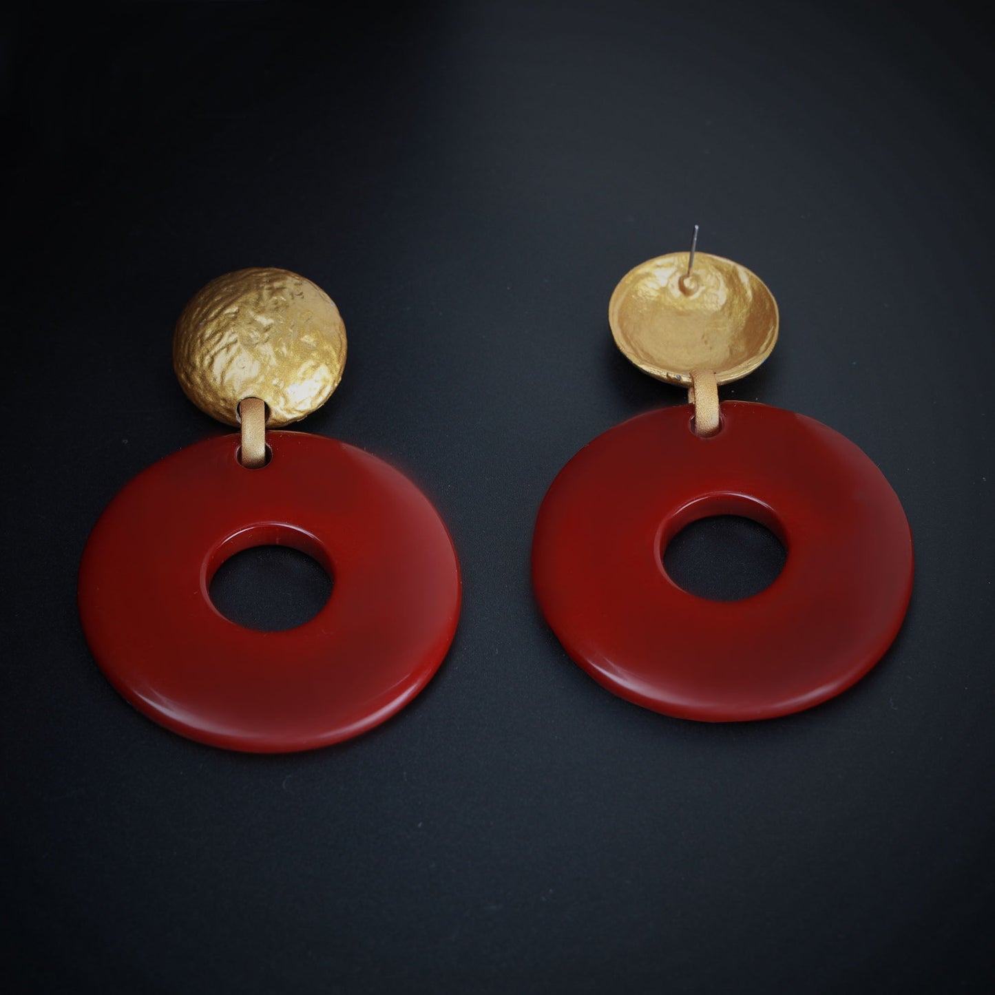 Blush Line- Stylish hoop dangler earrings