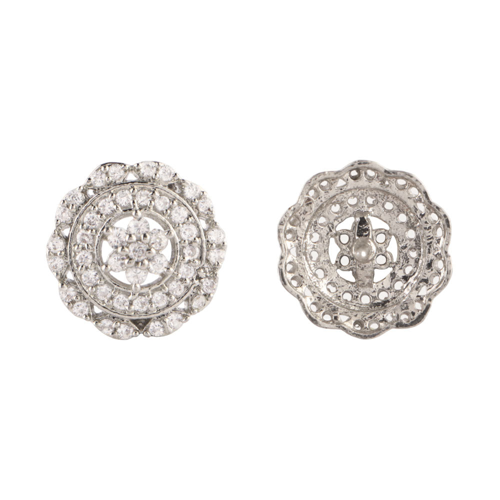 Auralyn- Stone Studded Zirconia Stud Earrings