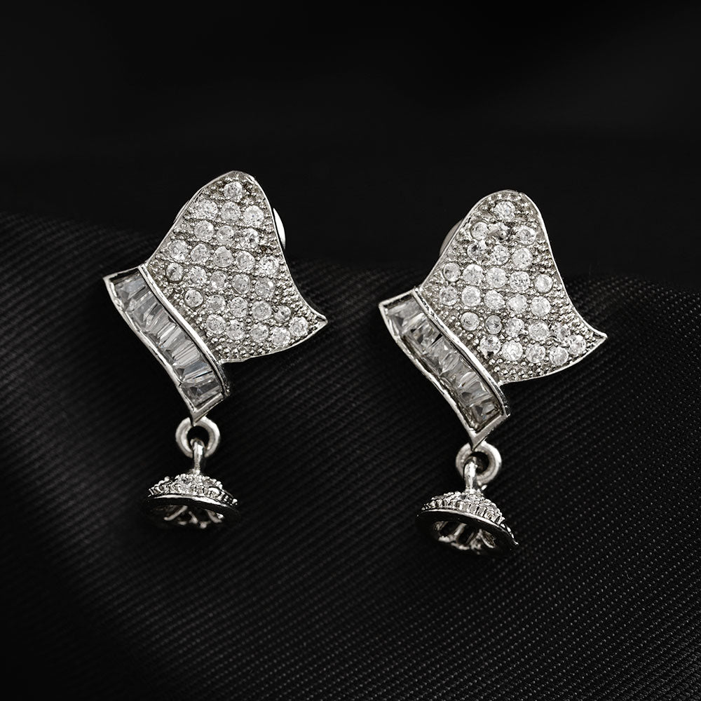 Aurabliss- Stone Studded Zirconia Dangler Earrings