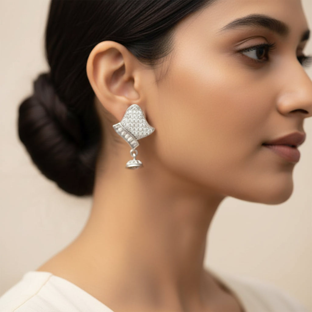 Aurabliss- Stone Studded Zirconia Dangler Earrings
