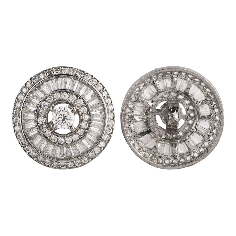 Eclipsea- Stone Studded Zirconia Stud Earrings