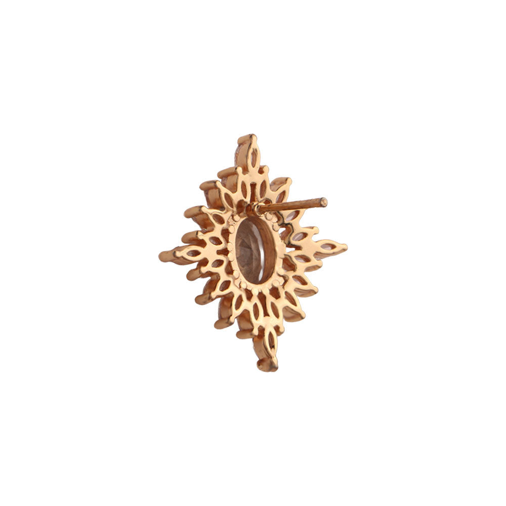 Lysoria- Stone Studded Zirconia Stud Earrings