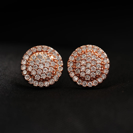 Asterelle- Stone Studded Zirconia Stud Earrings